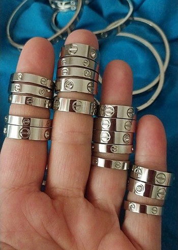 CARTİER GÜMÜŞ RENK YÜZÜK