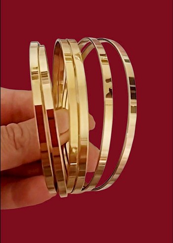 Cartier ÇELİK KALIN GOLD RENK GENİŞ ADA