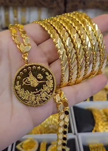 BURMA BİLEZIK PULLU ARPA ZINCIR RESAT ÇEYREK - Görsel 5