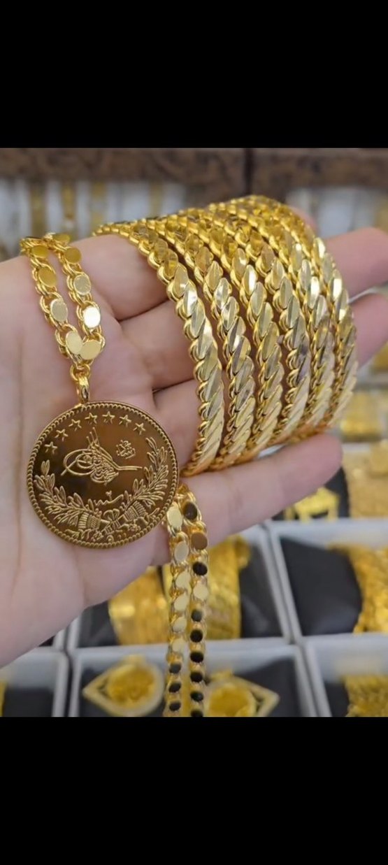 BURMA BİLEZIK PULLU ARPA ZINCIR RESAT ÇEYREK - Görsel 3