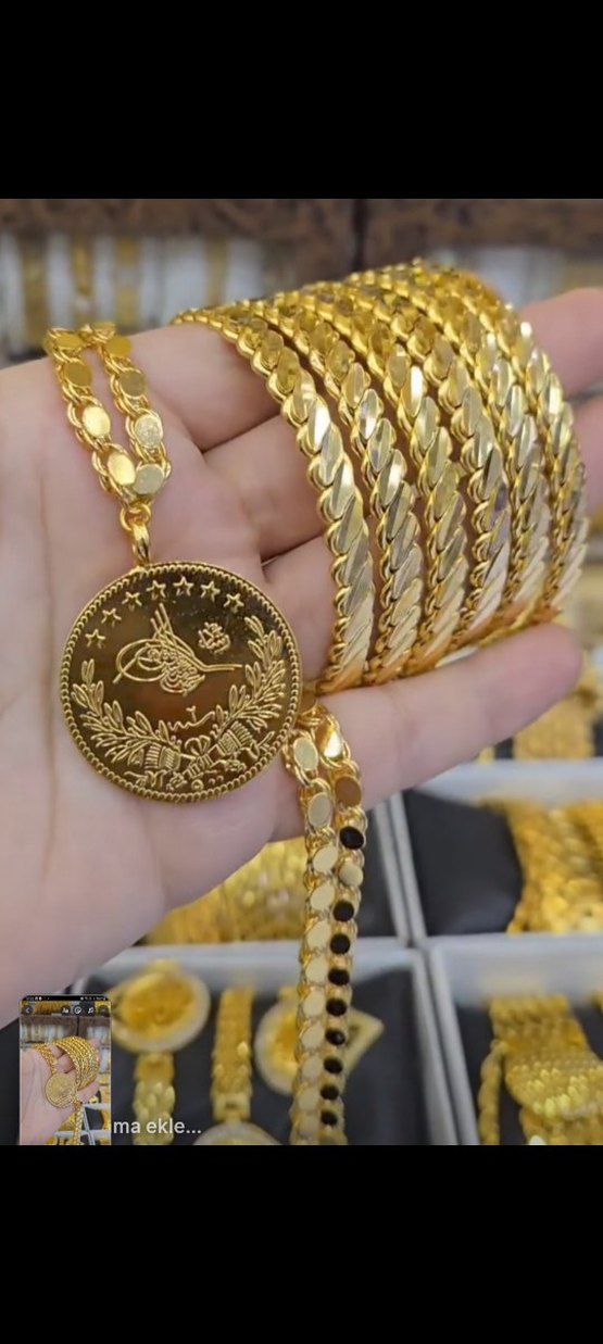 BURMA BİLEZIK PULLU ARPA ZINCIR RESAT ÇEYREK - Görsel 2