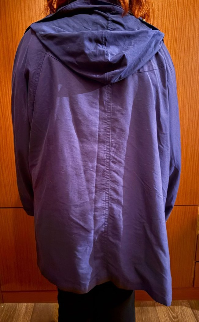 Mor Düğmeli Midi Ceket - Görsel 4