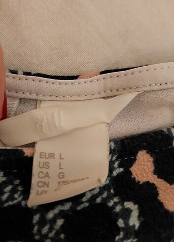 l Beden H&M sırt detaylı bluz