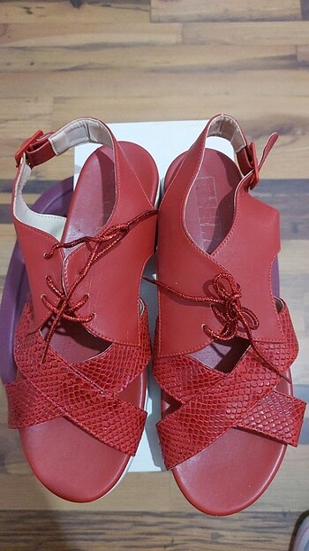 40 Beden bordo Renk Kırmızı sandalet