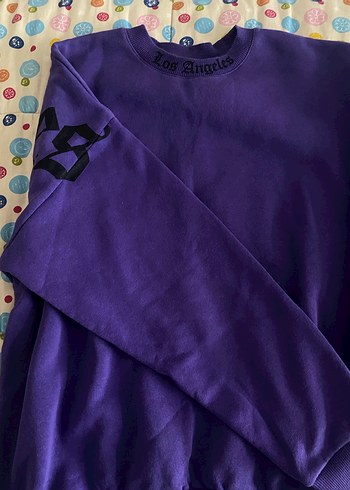 Diğer Mor Oversize Kadın Sweatshirt
