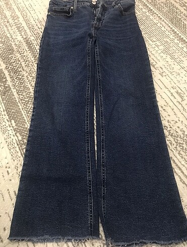 Mango mango lacivert bol paça jean