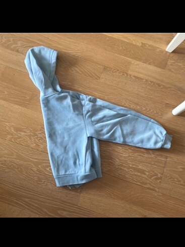 s Beden hm bebek mavisi kapüşonlu sweatshirt