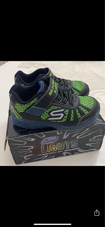 25 Beden yeşil Renk Skechers Erkek Çocuk Ayakkabısı