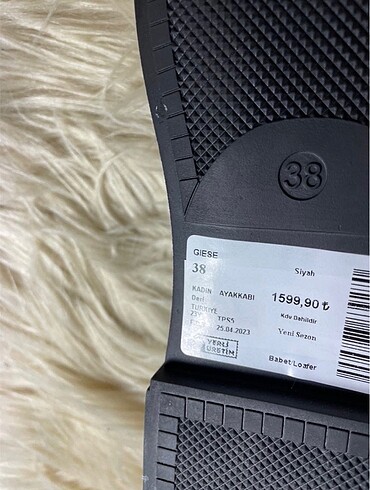 38 Beden siyah Renk siyah kadın loafer