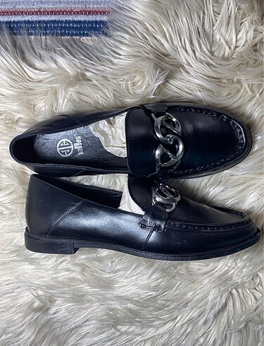 siyah kadın loafer