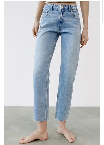 s Beden Zara STRAIGHT FIT Kot pantolon