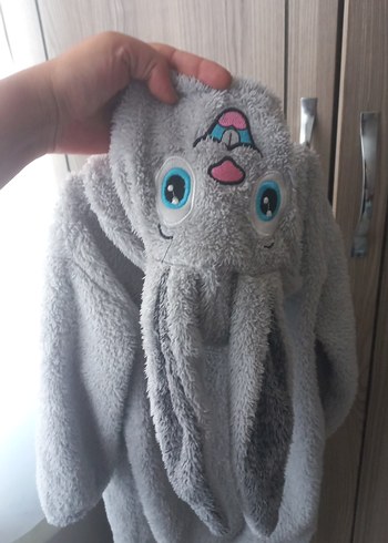 Gri Kürklü Bebek  tavşan Erkek Tulumu - Görsel 3