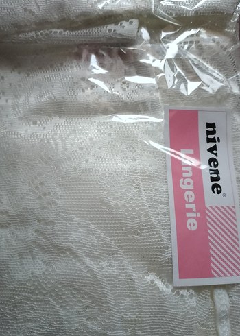 beyaz dantel gecelik - Görsel 2