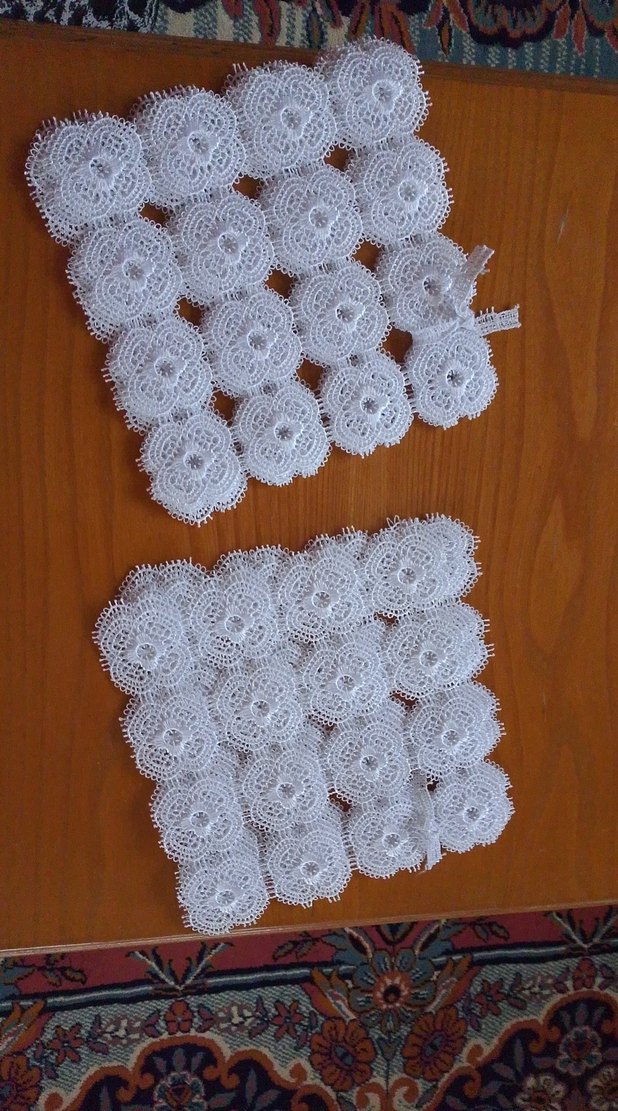 Beyaz El Yapımı Dantel Motifler - Görsel 2