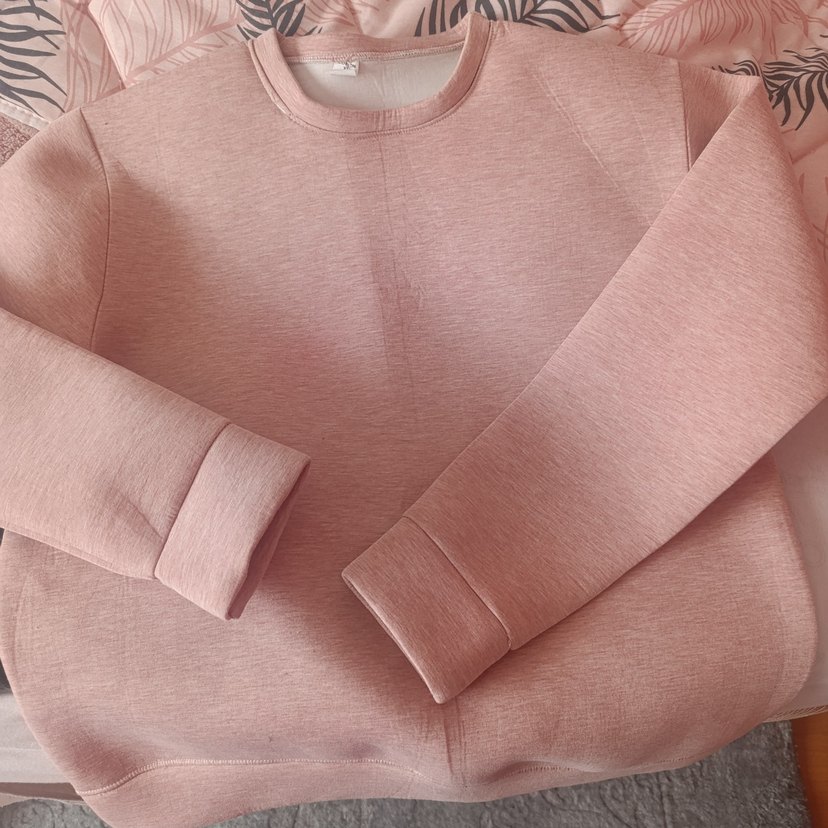 Pembe Kadın Salaş Sweatshirt - Görsel 4