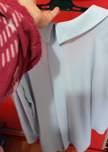 Düğmeli Beyaz Kadın Gömlek tunik - Görsel 5