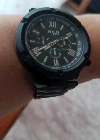 Siyah Polo Biker Erkek Kol Saati - Görsel 2