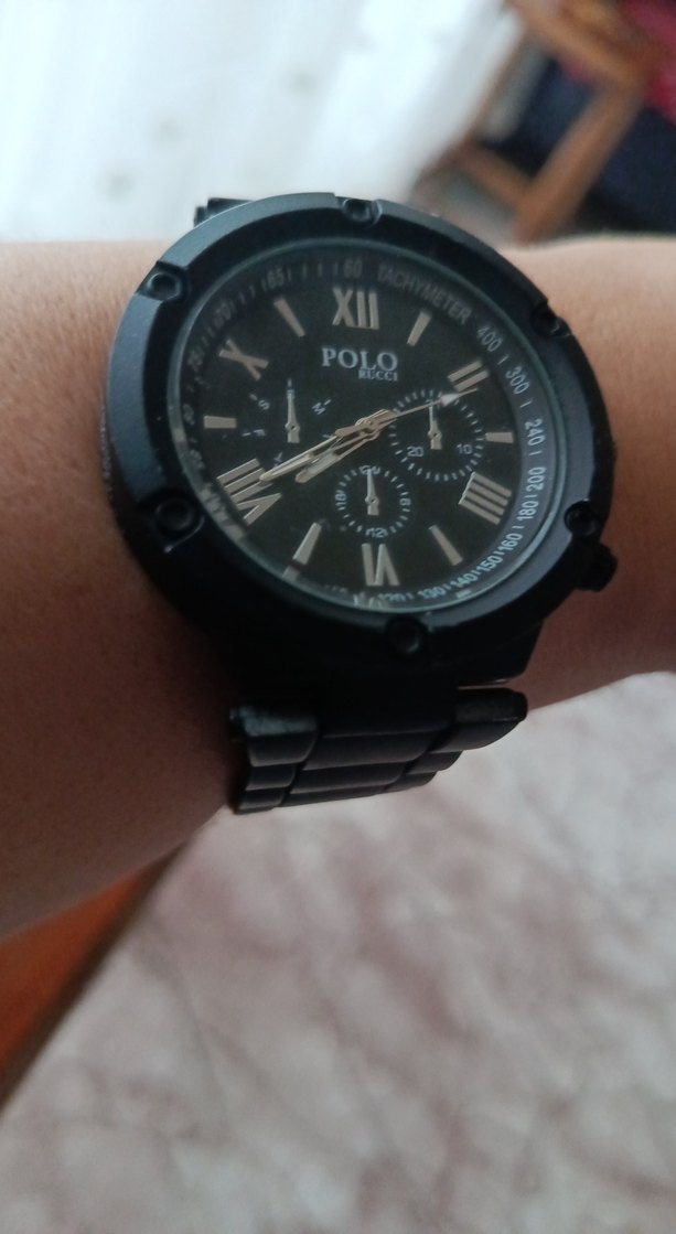 Siyah Polo Biker Erkek Kol Saati - Görsel 2