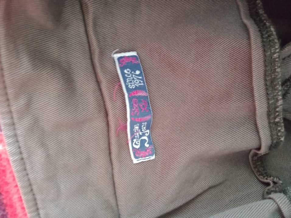 Düğmeli haki yeşil Kısa kadın Ceket - Görsel 4