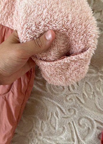 Pembe Kürklü Bebek Kız Tulumu - Görsel 3