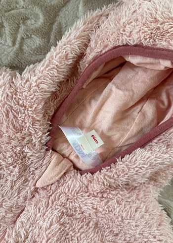 Pembe Kürklü Bebek Kız Tulumu - Görsel 4