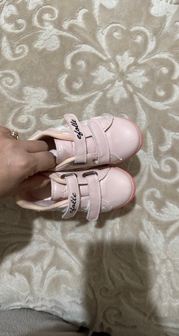 Kız Çocuk Pembe Cırt Cırtlı Spor Ayakkabı - Görsel 2