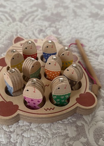 Ahşap Kedi Temalı Eğitim Oyuncağı - Görsel 2