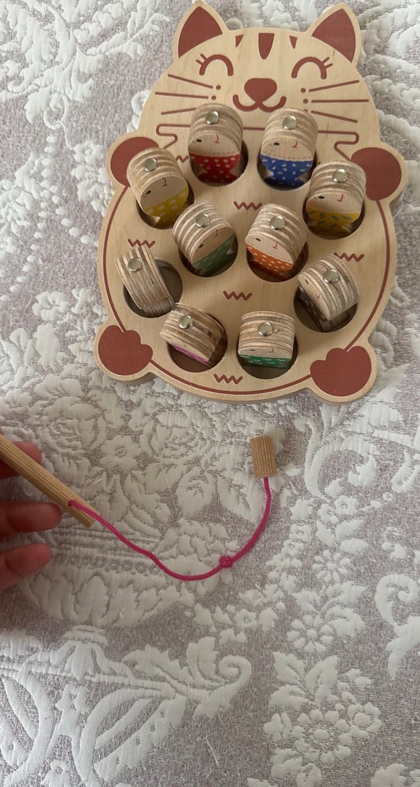 Ahşap Kedi Temalı Eğitim Oyuncağı - Görsel 3
