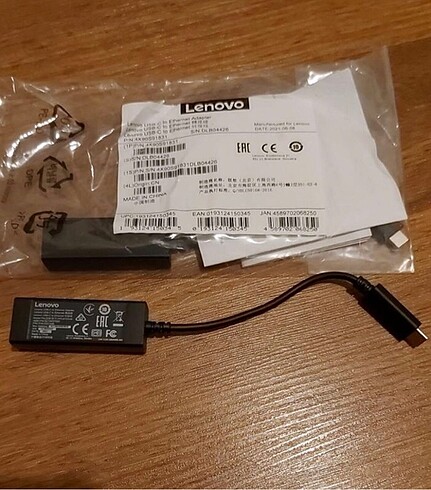 Lenovo LENOVO ETHERNET - TYPE C ÇEVİRİCİ