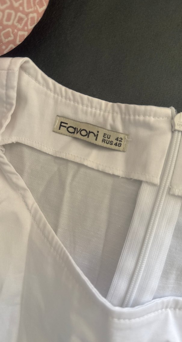 Beyaz Midi  Kadın Elbise - Görsel 2