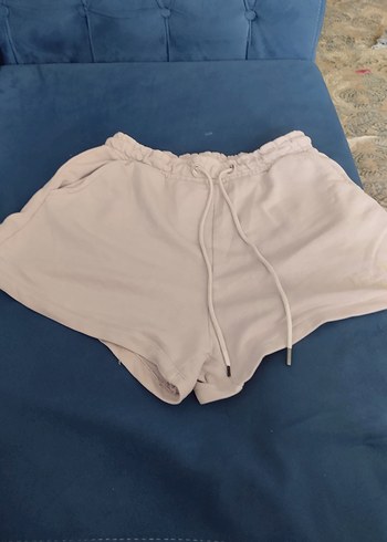 Bej Pamuklu Rahat Mini Şort