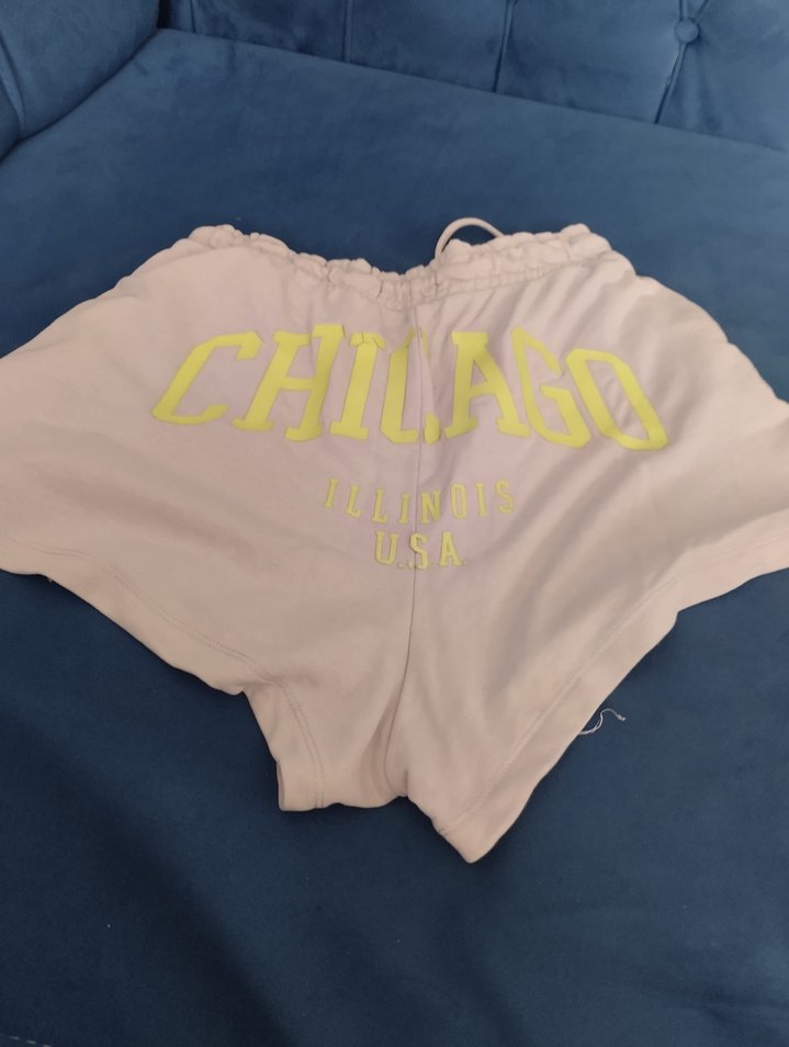 Bej Pamuklu Rahat Mini Şort - Görsel 3