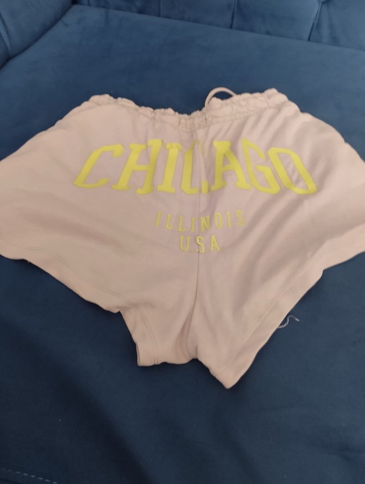 Bej Pamuklu Rahat Mini Şort - Görsel 4