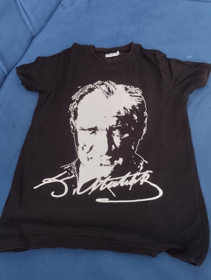 Erkek Çocuk Siyah Baskılı Tişört - Görsel 2