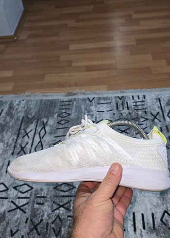 Hummel Beyaz Kadın Spor Ayakkabı Elastik Detaylı - Görsel 4