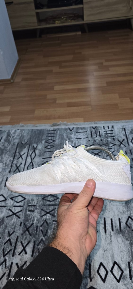 Hummel Beyaz Kadın Spor Ayakkabı Elastik Detaylı - Görsel 4