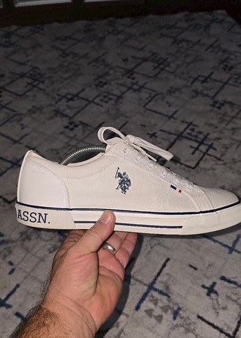 Us polo Assn Beyaz  Spor Ayakkabı Stiletto Topuklu - Görsel 3
