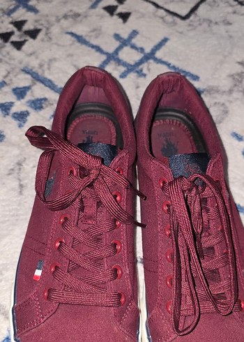 Us Polo Assin Bordo  Sneakers Günlük Kullanım - Görsel 4