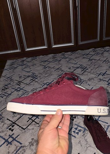 Us Polo Assin Bordo  Sneakers Günlük Kullanım - Görsel 3