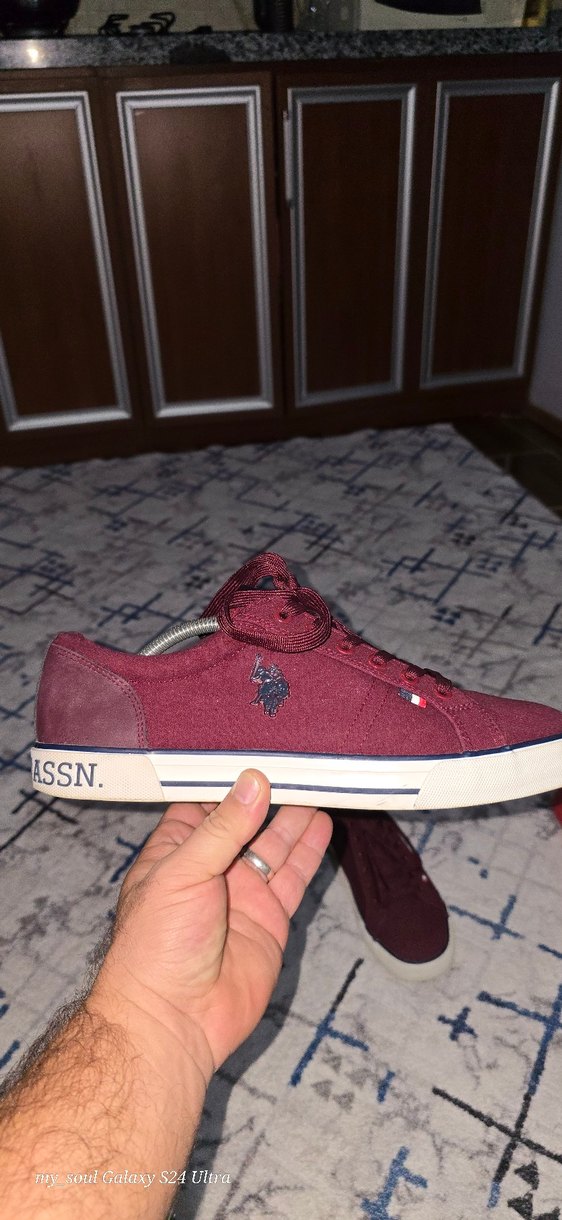 Us Polo Assin Bordo  Sneakers Günlük Kullanım - Görsel 2