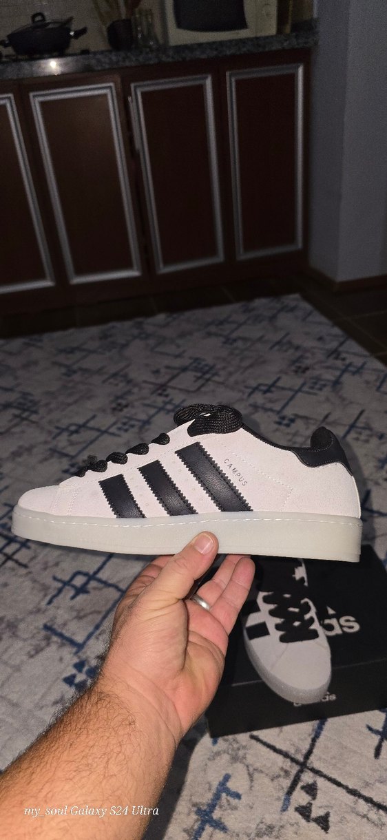 Adidas Cambus modeli BejSiyah Platform Spor Ayakkabı - Görsel 2