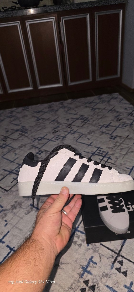 Adidas Cambus modeliKrem Siyah Adidas Platform Spor Ayakkabı - Görsel 3