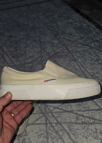 Superga Kadın Beyaz Basic Slip-On Sneakers - Görsel 2