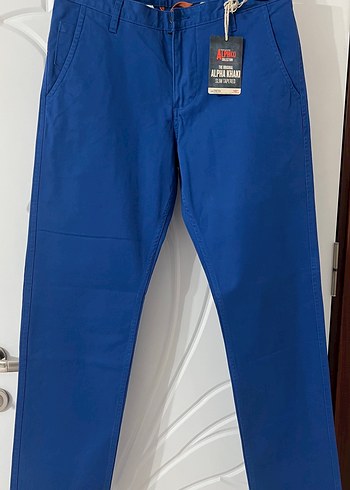 Parlak Mavi Erkek Denim Pantolon