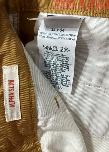 Dockers Kemerli Kahverengi Erkek Pantolon