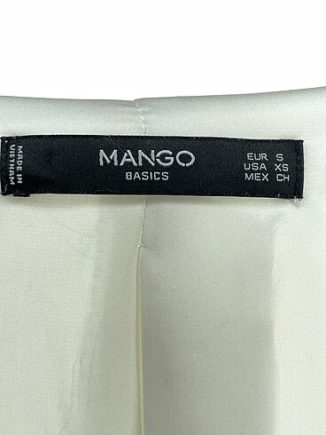 s Beden beyaz Renk Mango Blazer %70 İndirimli.