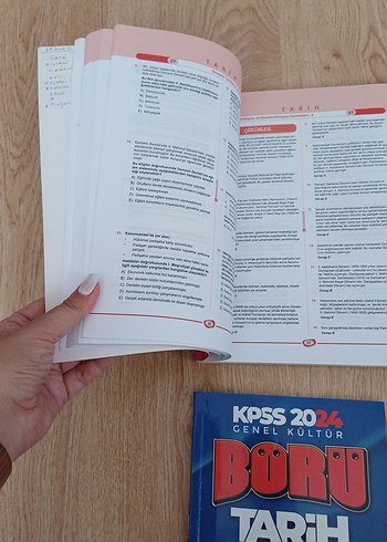 KPSS 2024 Tarih ve Coğrafya Soru Bankaları (Adet)+hediye kitap