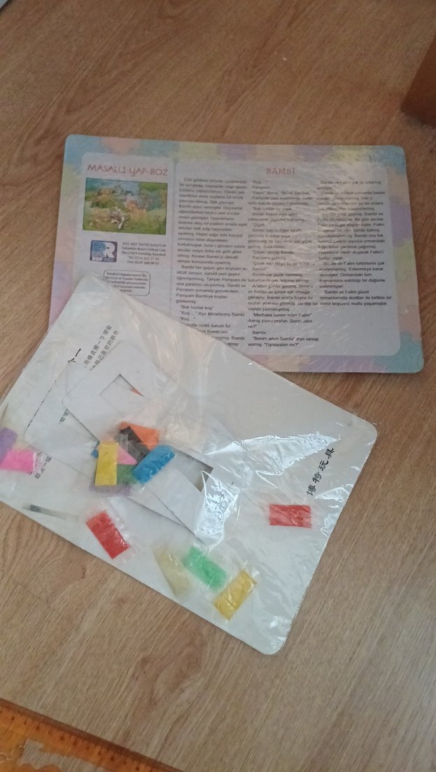 Sıfır Çocuklar için Renkli Puzzle Seti+Hellokity Kum boyama seti - Görsel 2