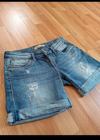 mavi jeans kot şort