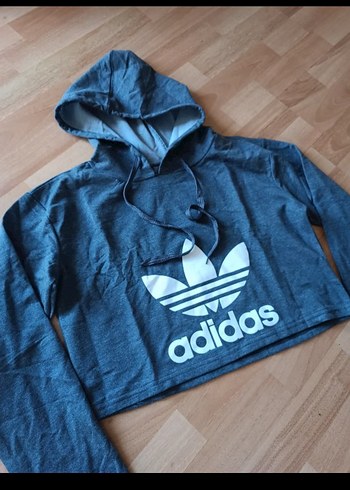 Diğer Adidas Gri Kapüşonlu Sweatshirt